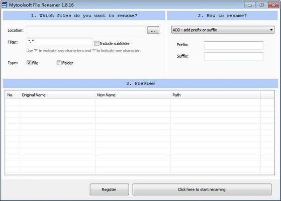 Mytoolsoft File Renamer截图