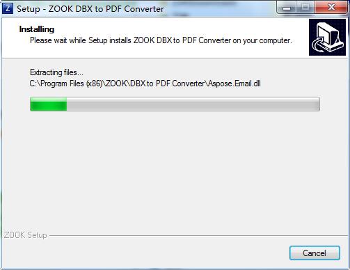 ZOOK DBX to PDF Converter截图