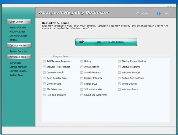 4Easysoft Registry Cleaner截图