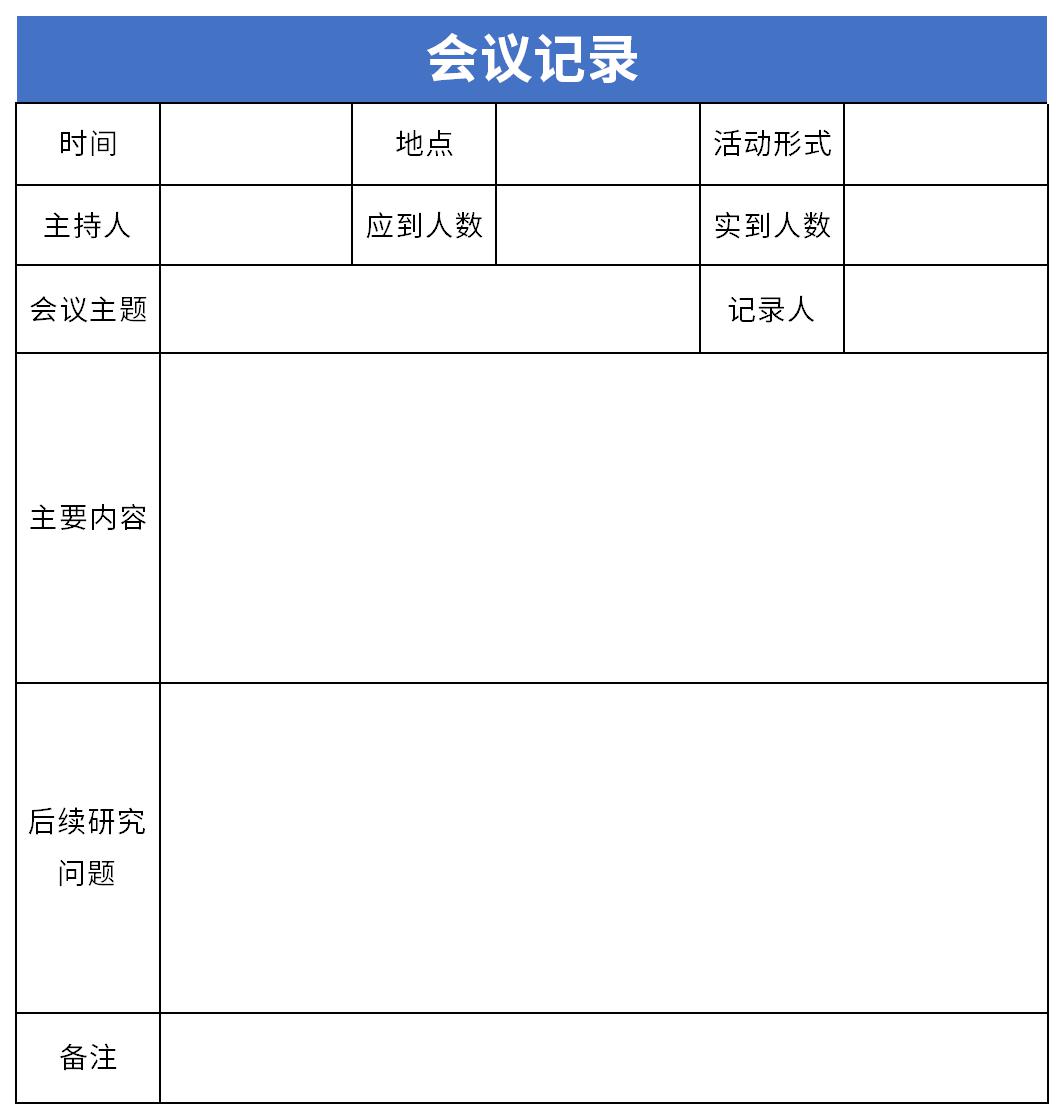 会议纪要英文截图