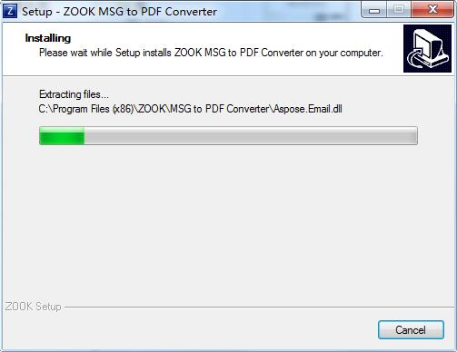 ZOOK MSG to PDF Converter截图