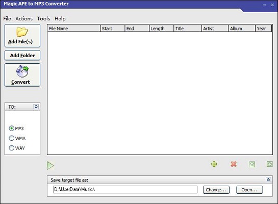 Magic APE to MP3 Converter截图