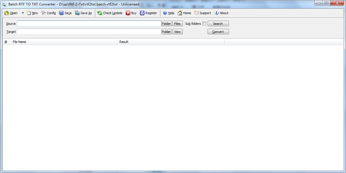 Batch RTF to TXT Converter截图