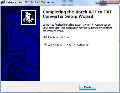 Batch RTF to TXT Converter截图