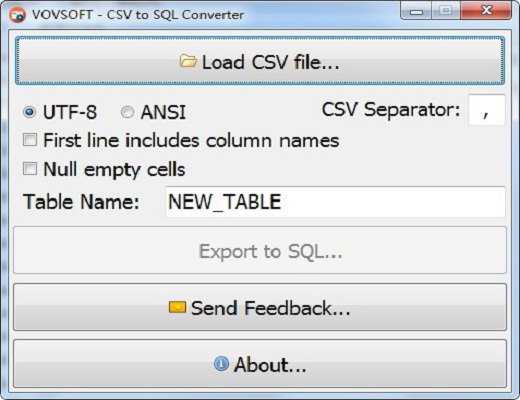 CSV to SQL Converter截图