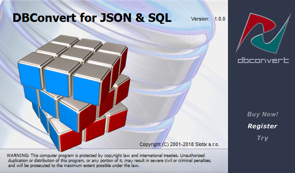 DBConvert for JSON and SQL截图