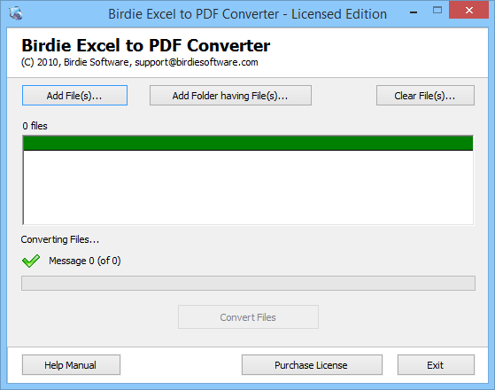 Birdie Excel to PDF Converter截图