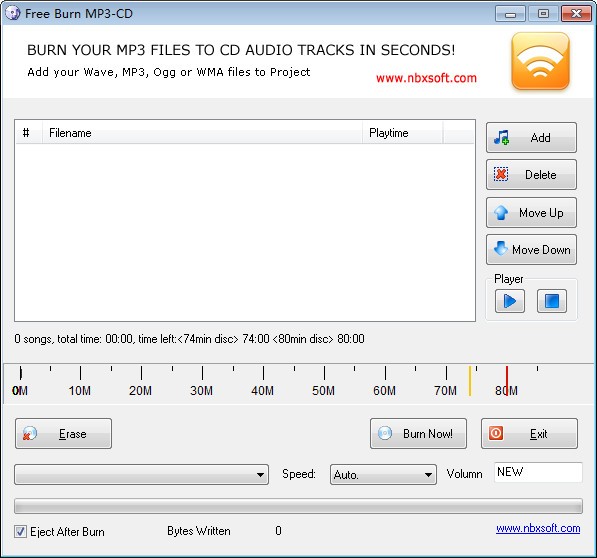 Free Burn MP3-CD截图