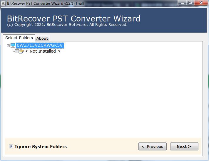 BitRecover PST Converter Wizard截图