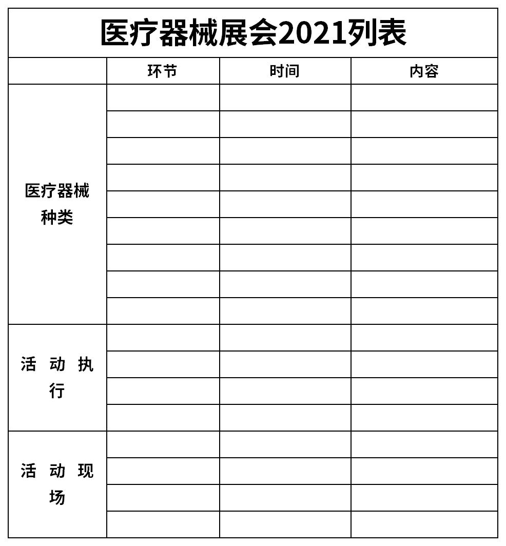 医疗器械展会2021列表截图