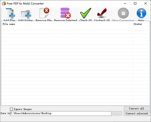 Free Pdf to Mobi Converter截图