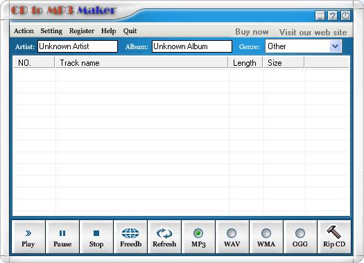 Ease CD to MP3 Maker截图