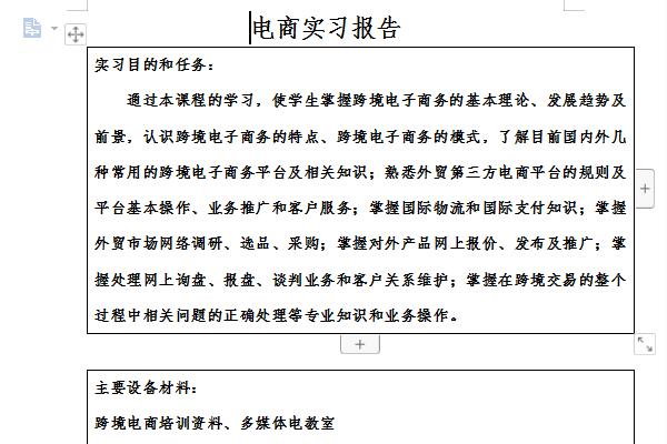 电商运营实习报告截图