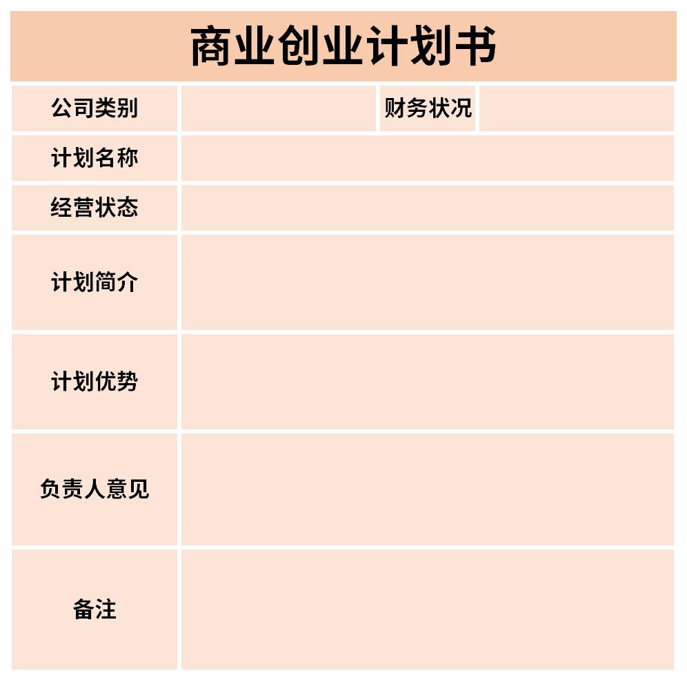 商业创业计划书截图