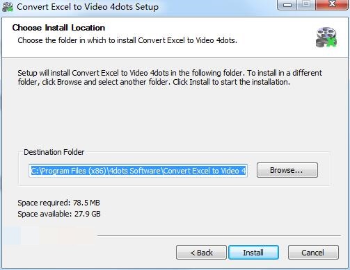 Convert Excel to Video 4dots截图