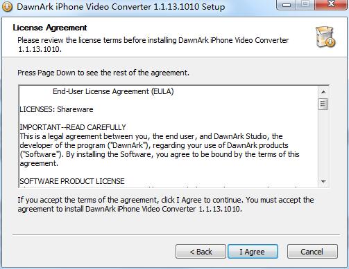 DawnArk iPhone Video Converter截图