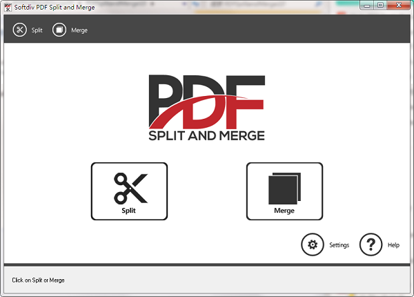 Softdiv PDF Split and Merge截图