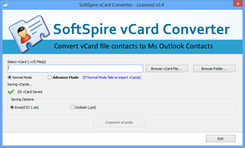 SoftSpire vCard Converter截图