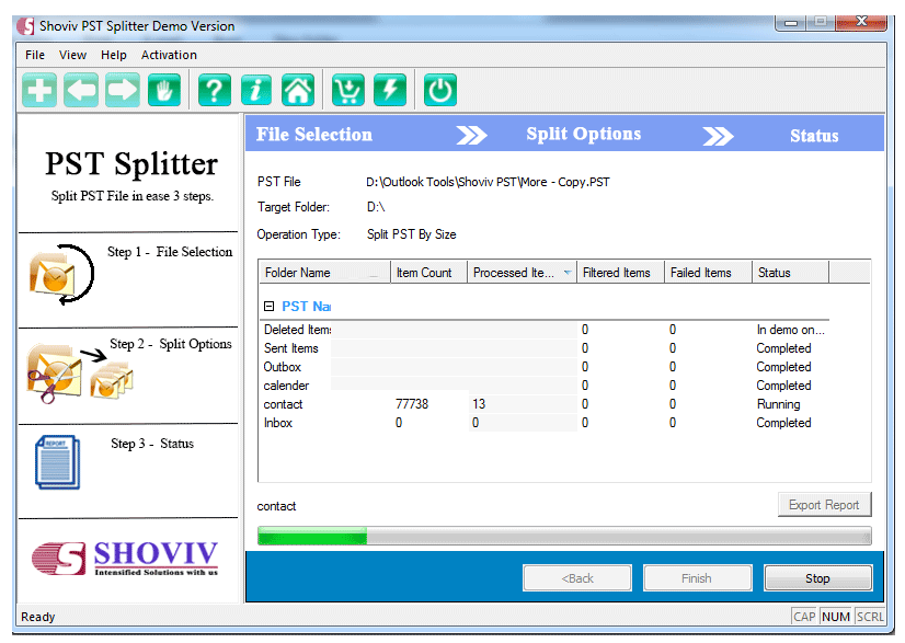 Shoviv PST Splitter截图