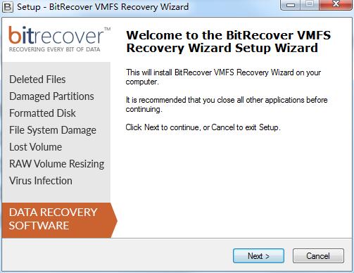 BitRecover VMFS Recovery Wizard截图