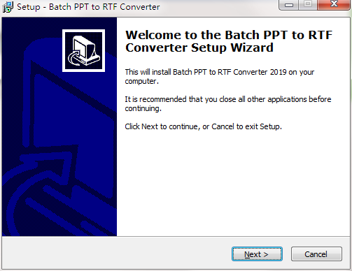 Batch PPT to RTF Converter截图