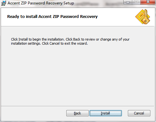 Accent ZIP Password Recovery截图