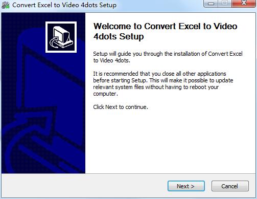 Convert Excel to Video 4dots截图