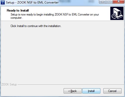 ZOOK NSF to EML Converter截图