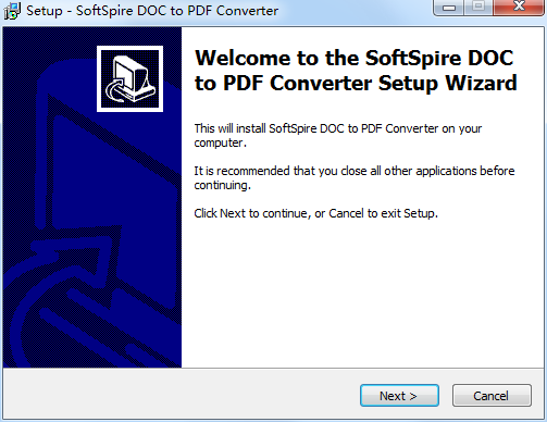 SoftSpire DOC to PDF Converter截图