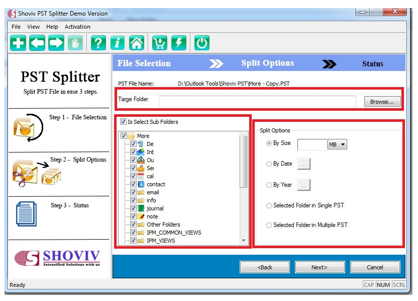 Shoviv PST Splitter截图