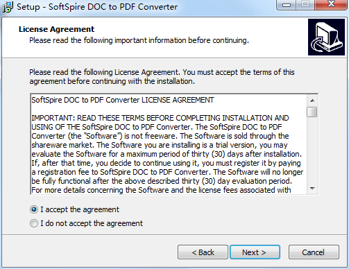 SoftSpire DOC to PDF Converter截图