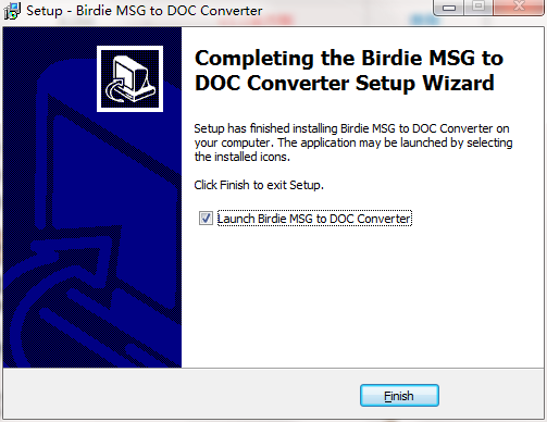 Birdie MSG to DOC Converter截图