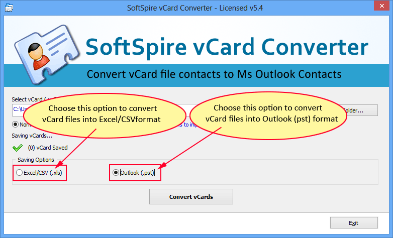 SoftSpire vCard Converter截图