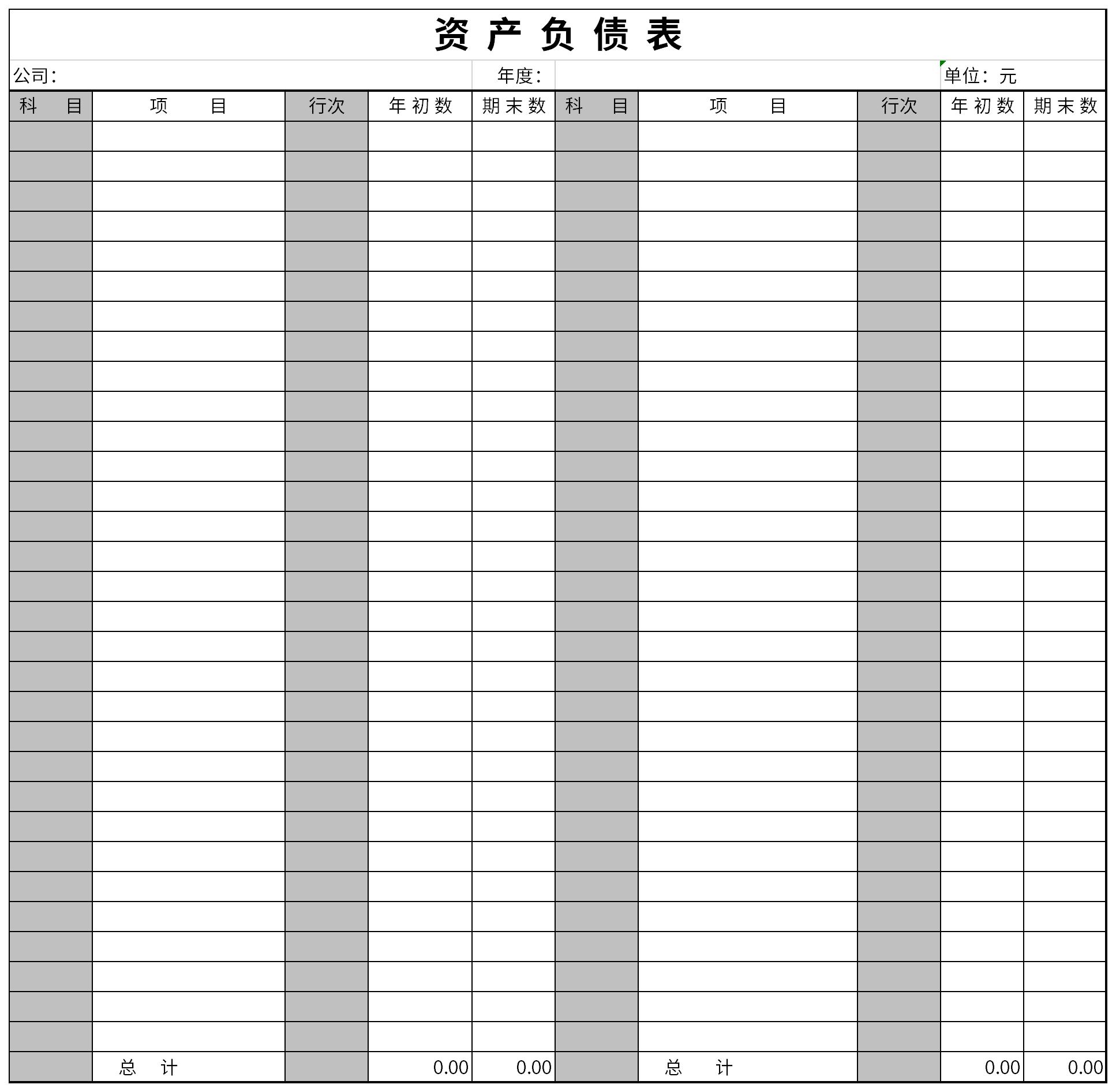 资产负债表应收账款截图