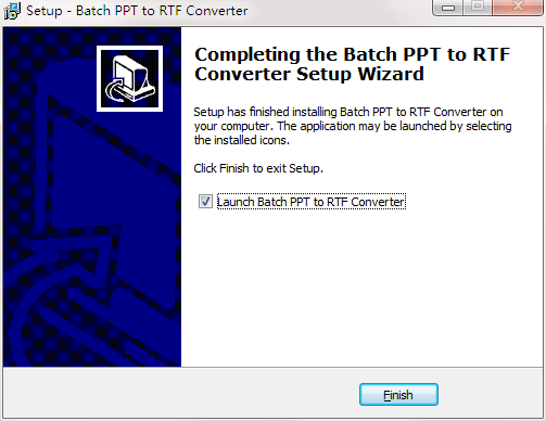 Batch PPT to RTF Converter截图