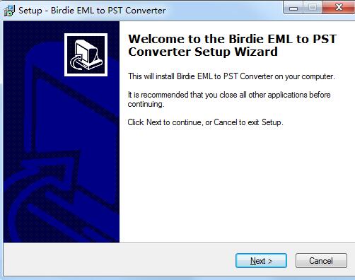 BIRDIE EML to PST Converter截图