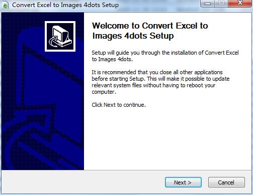 Convert Excel to Images 4dots截图