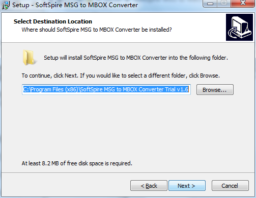 SoftSpire MSG to MBOX Converter截图