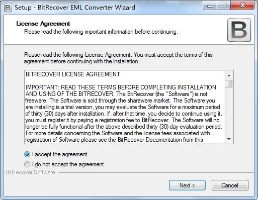 BitRecover EML Converter Wizard截图