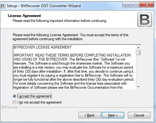 BitRecover OST Converter Wizard截图