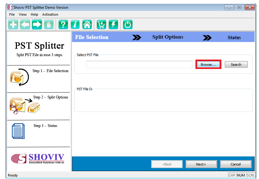 Shoviv PST Splitter截图