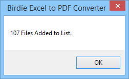 Birdie Excel to PDF Converter截图