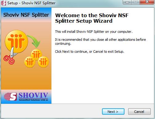 Shoviv NSF Splitter截图