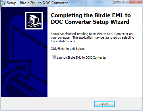 Birdie EML to DOC Converter截图