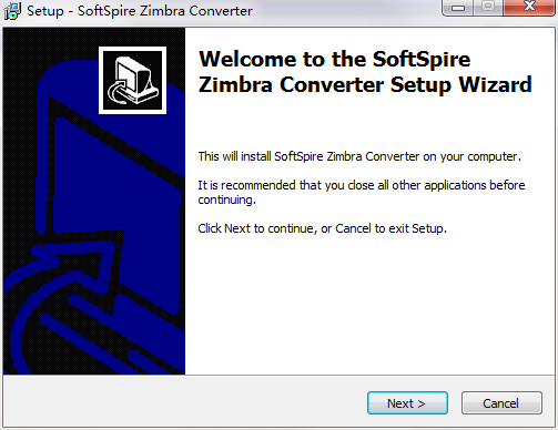 SoftSpire Zimbra Converter截图