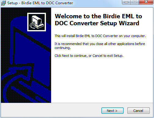 Birdie EML to DOC Converter截图