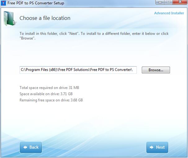 Free PDF to PS Converter截图