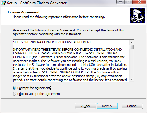 SoftSpire Zimbra Converter截图