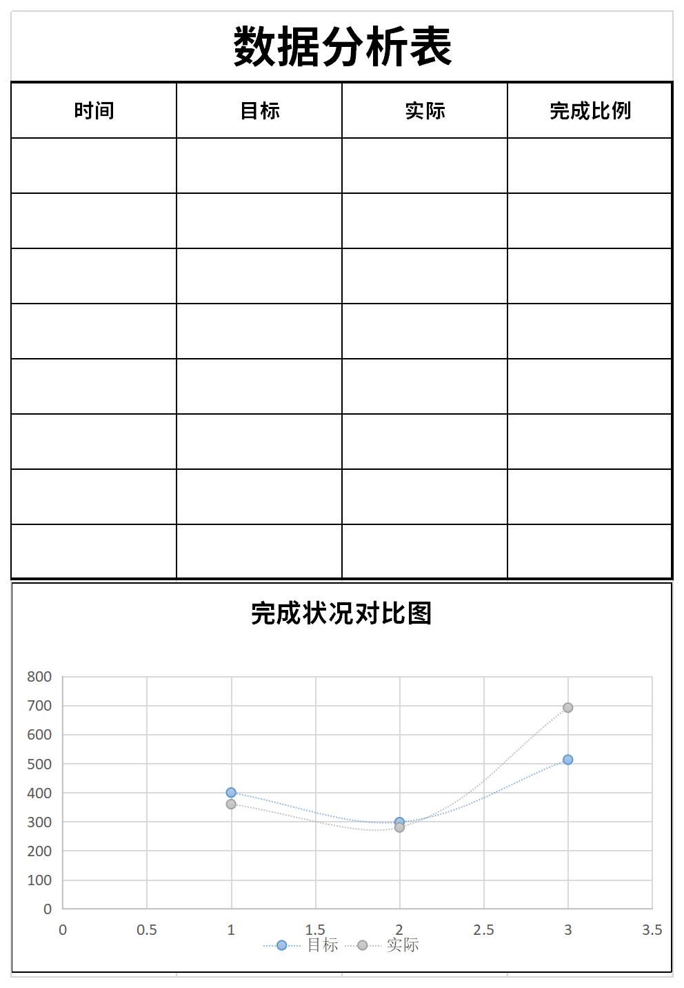 数据分析表截图