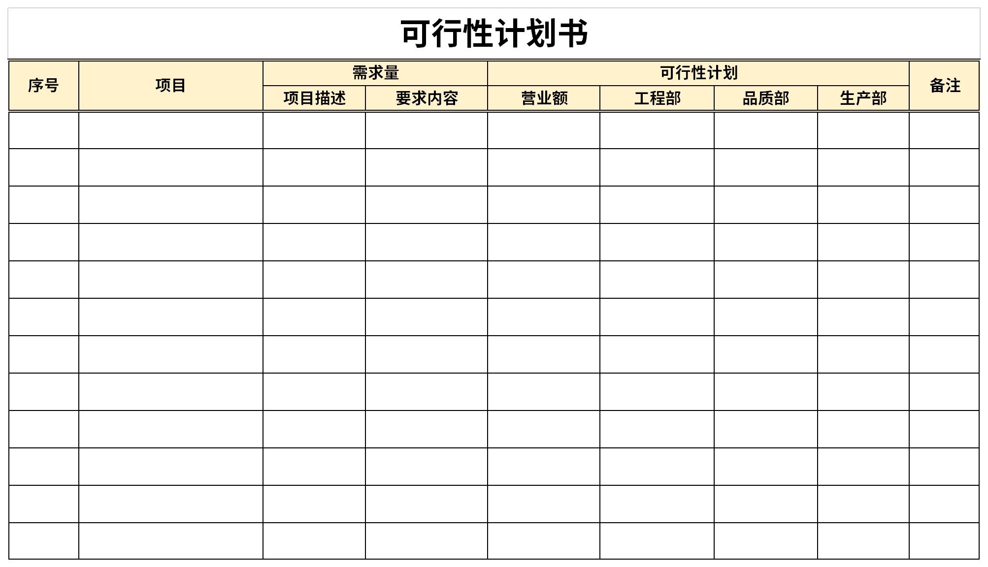 可行性计划书截图